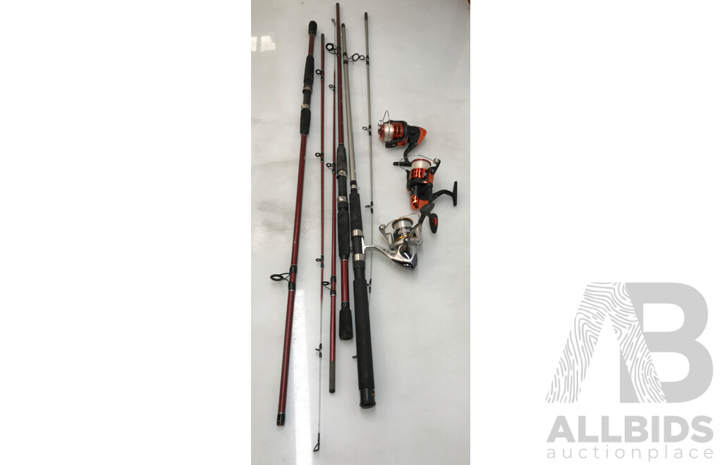 Assorted Fishing Rods and Reels – Lot of 7