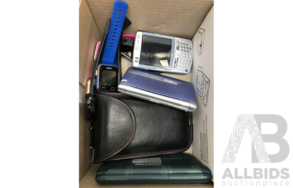 Bulk Lot of Assorted iPhones, Mobile Phones, Tablets, Watches, and More for Parts And/or Repair