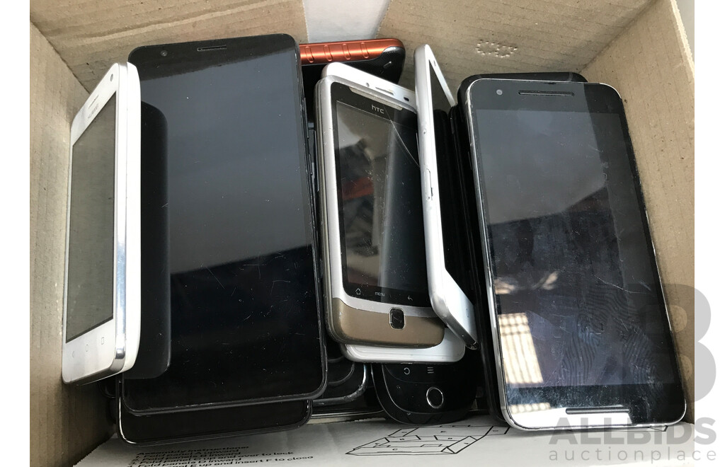 Bulk Lot of Assorted iPhones, Mobile Phones, Tablets, Watches, and More for Parts And/or Repair