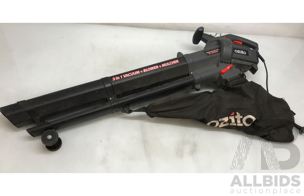 Ozito (BLV-2401) Corded 3 in 1 Blower Vacuum Mulcher