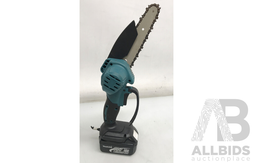Makita 18V Lithium Ion 3.0Ah Battery with Unbranded Pruning Saw
