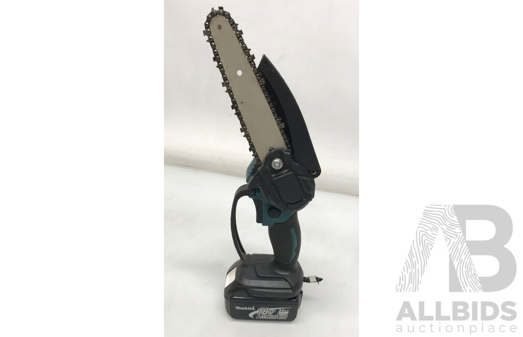 Makita 18V Lithium Ion 3.0Ah Battery with Unbranded Pruning Saw