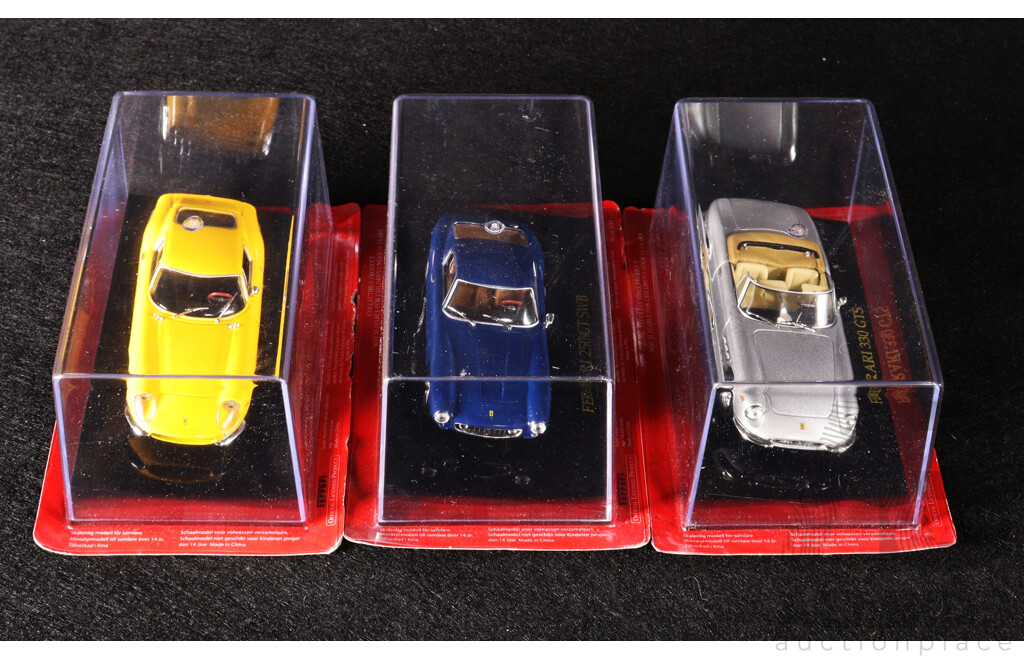 Diecast Official Ferrari Collection 275GTB, 250 GT SWB and 330 GTS - 1:43 Scale
