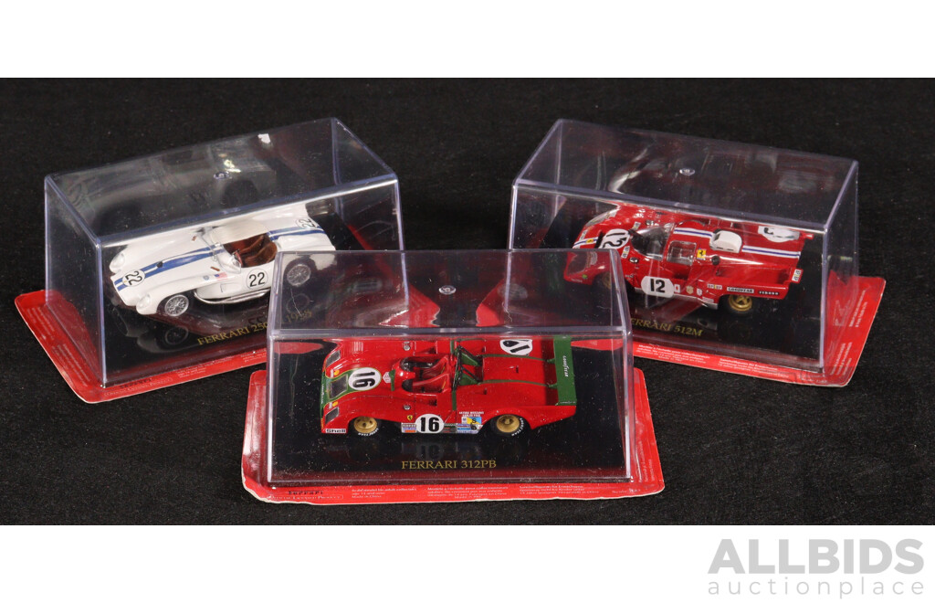 Diecast Official Ferrari Collection 512M, 312 PB and 250 TR 1958 - 1:43 Scale
