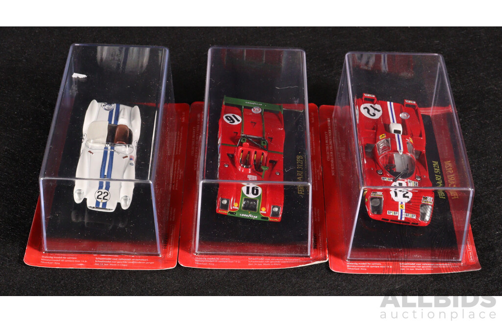 Diecast Official Ferrari Collection 512M, 312 PB and 250 TR 1958 - 1:43 Scale