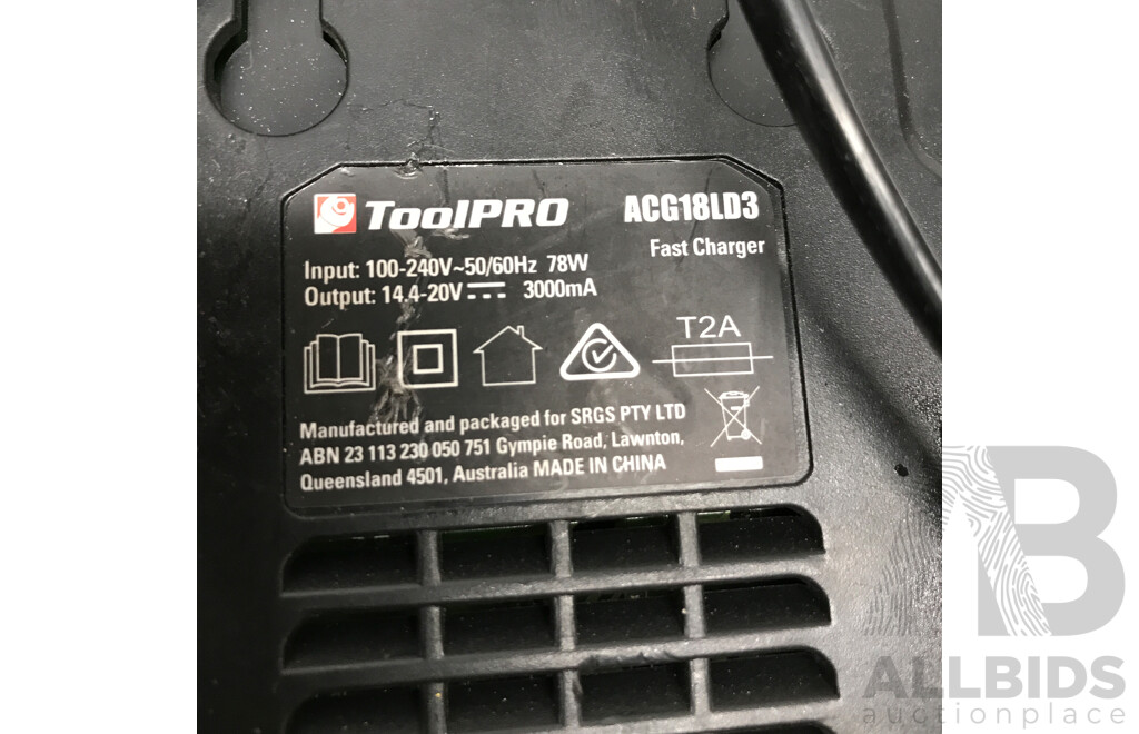 ToolPro Brushless Impact Wrench and Angle Grinder