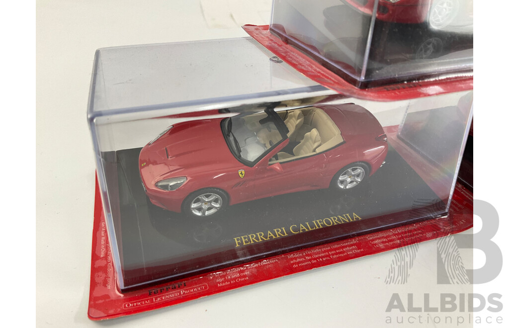 Five Diecast Ferraris Including F40, F50, California, F430 Spider, 456M - 1:43 Scale