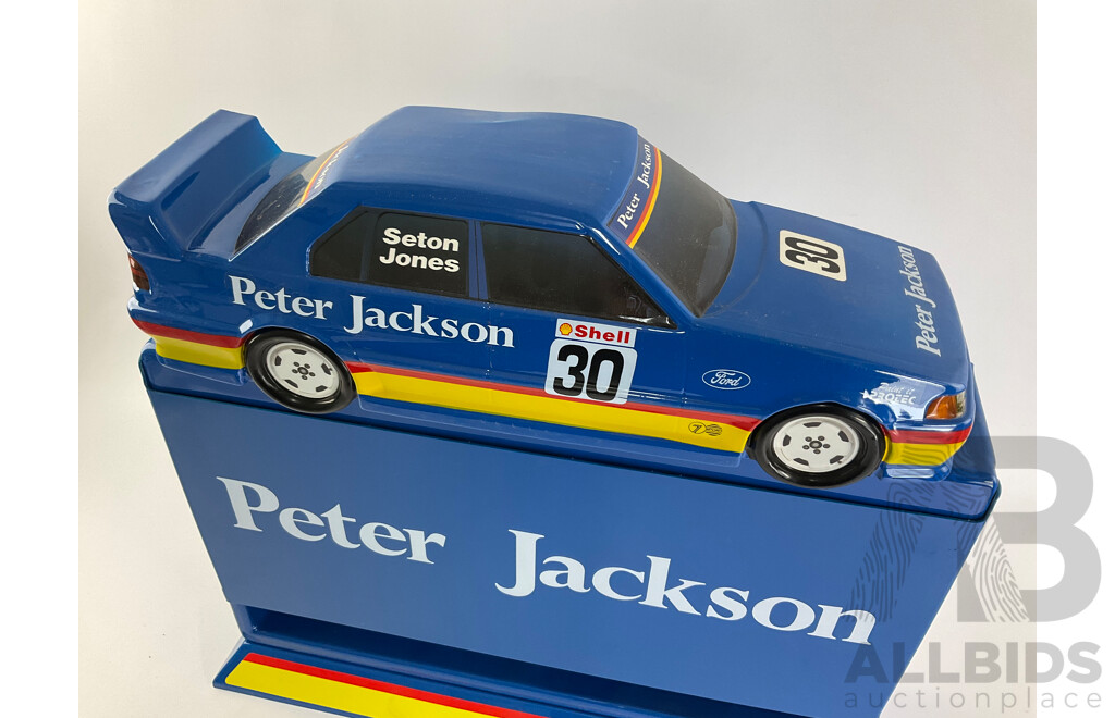 Vintage Peter Jackson Retail Cigarette Cabinet with Falcon Touring Car Top and Original Box