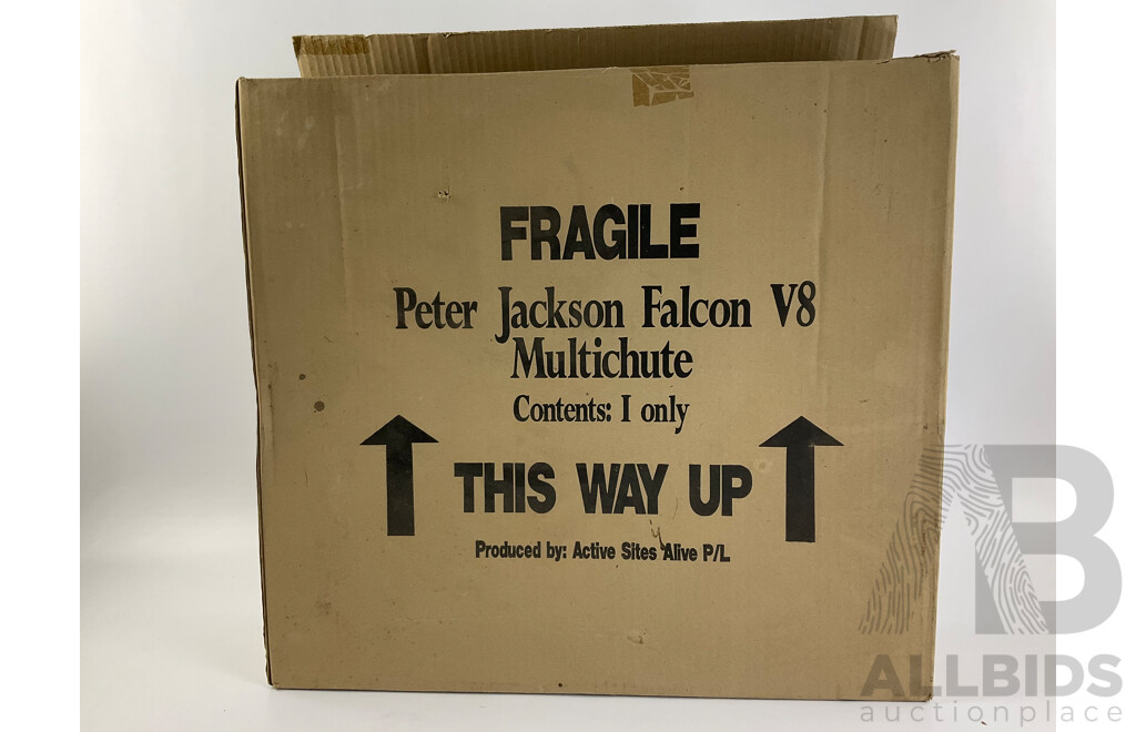 Vintage Peter Jackson Retail Cigarette Cabinet with Falcon Touring Car Top and Original Box