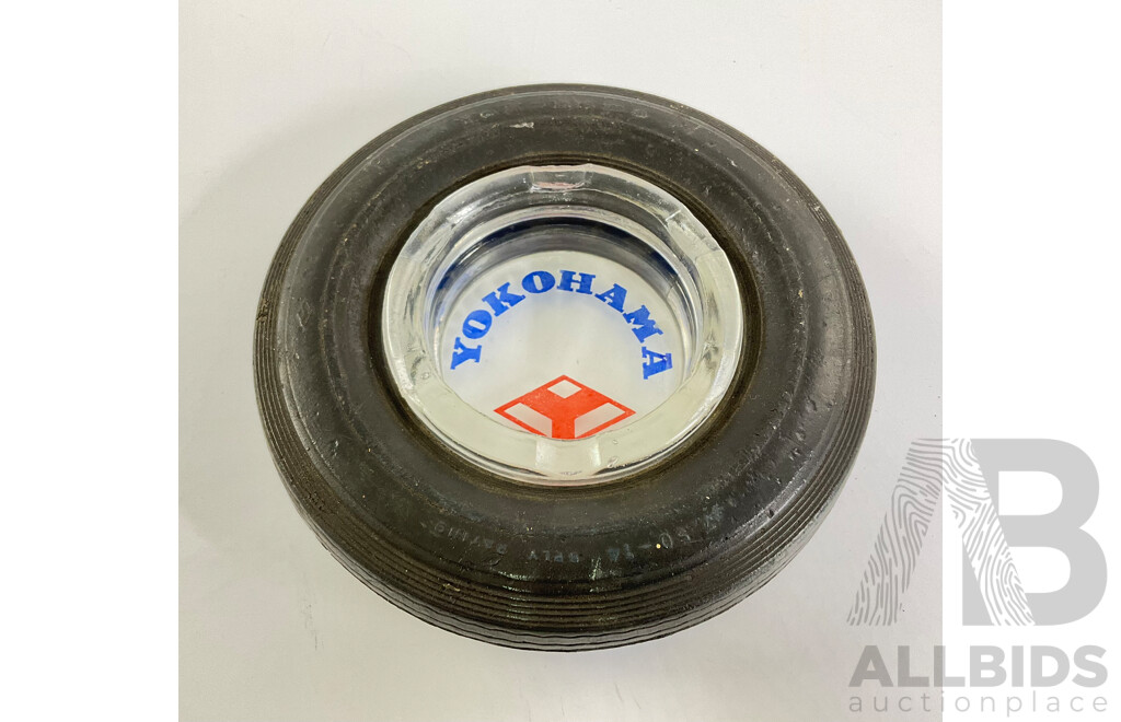 Vintage Yokohama Tyres Promotional Ashtray