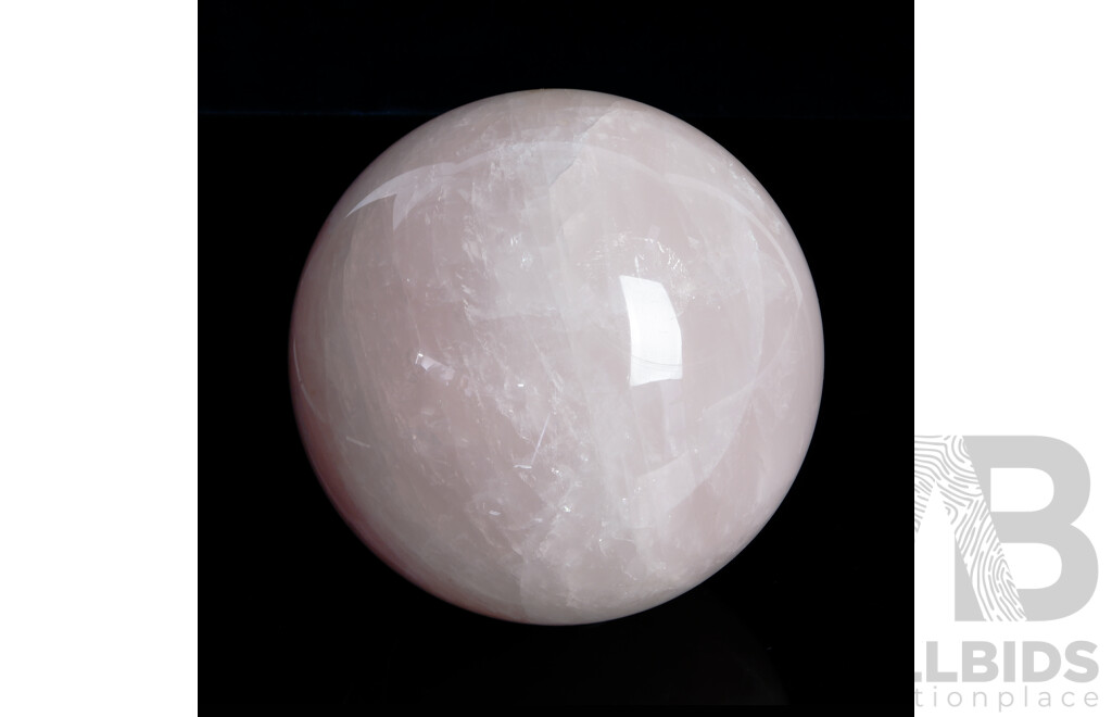 Large Pink Rose Quartz Sphere