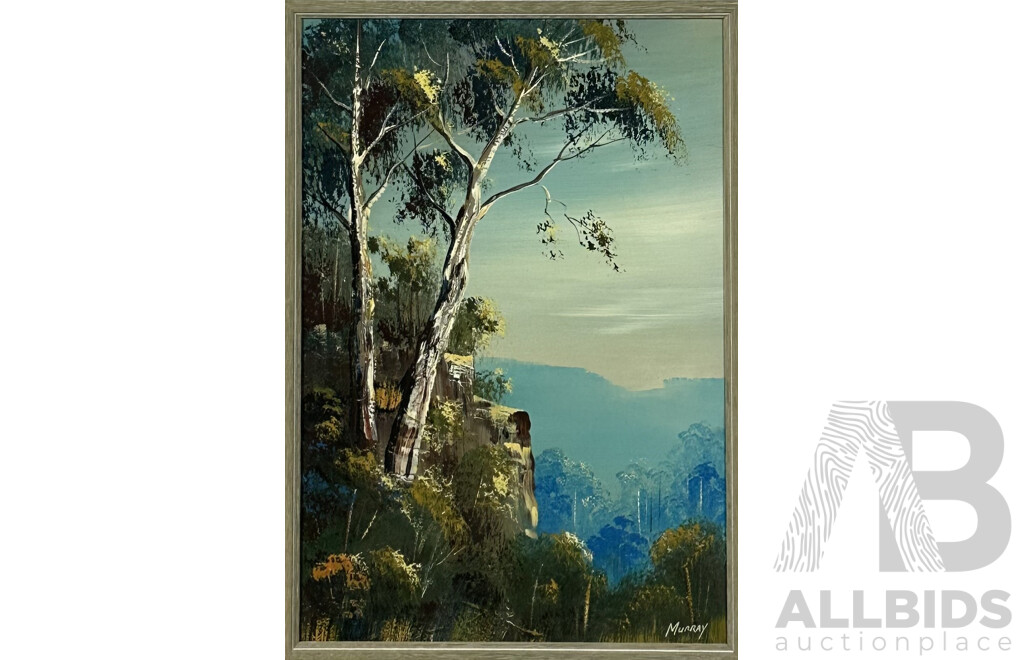 Murray, (20th Century, Australian), View Toward Blue Mountains, Acrylic on Board, 52 x 36 cm (frame)