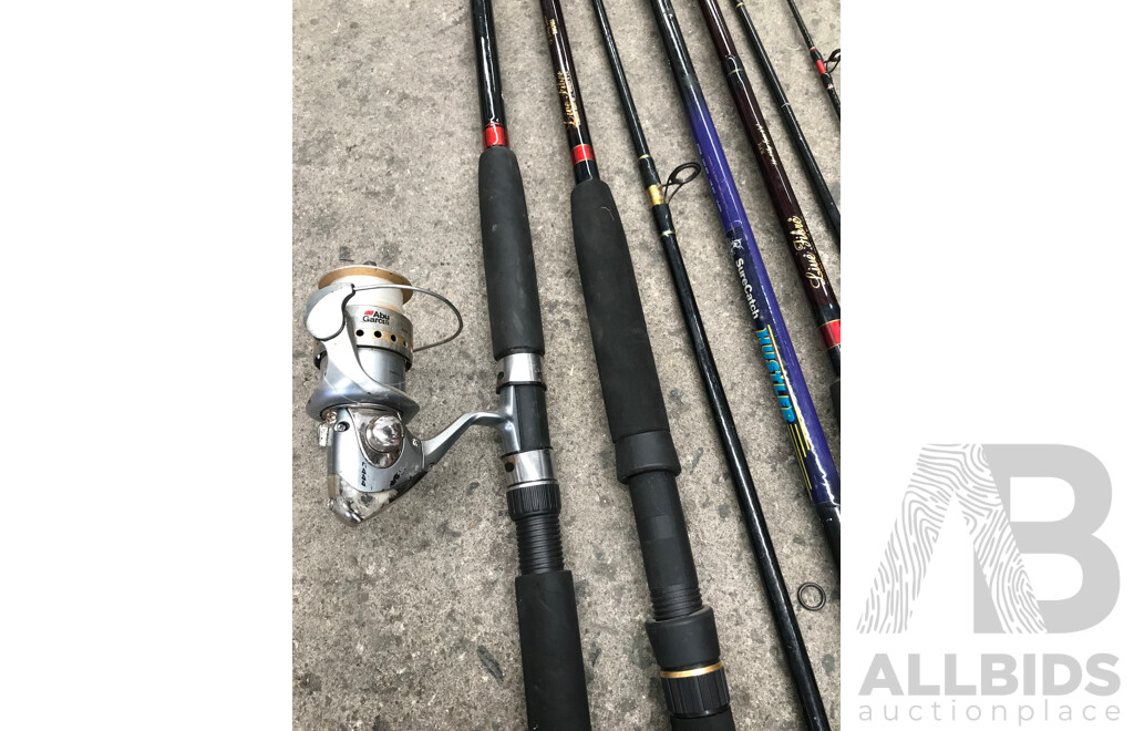 Assorted Fishing Rods and Reels – Lot of 8