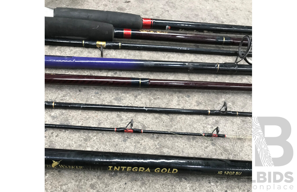 Assorted Fishing Rods and Reels – Lot of 8