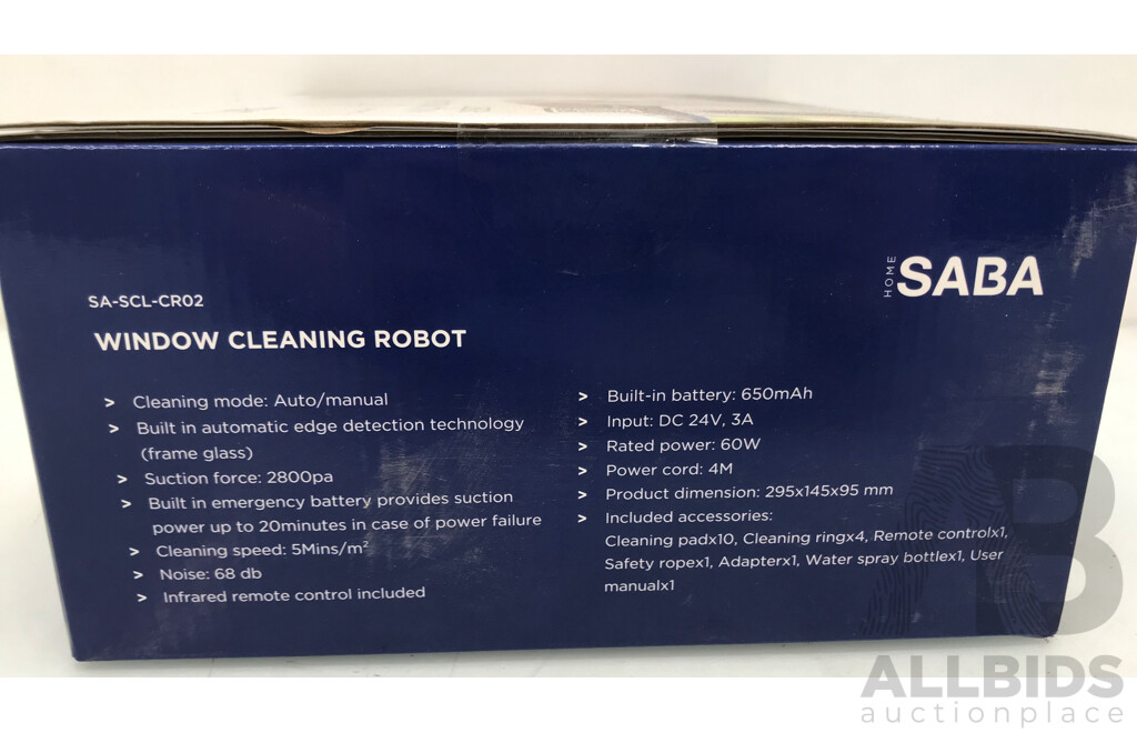 Saba Window Cleaning Robot - Brand New