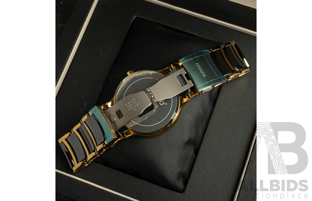 RADO 38mm Centrix Jubile Mens Watch, Model R30929712, New and Never Worn with Presentation Box & Manual