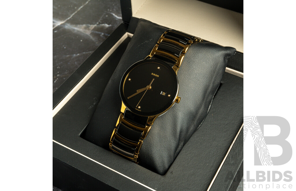 RADO 38mm Centrix Jubile Mens Watch, Model R30929712, New and Never Worn with Presentation Box & Manual
