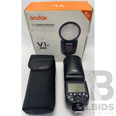 Godox V1 TTL Li-Ion Round Camera Flash for Canon