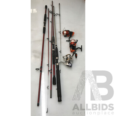 Assorted Fishing Rods and Reels – Lot of 7