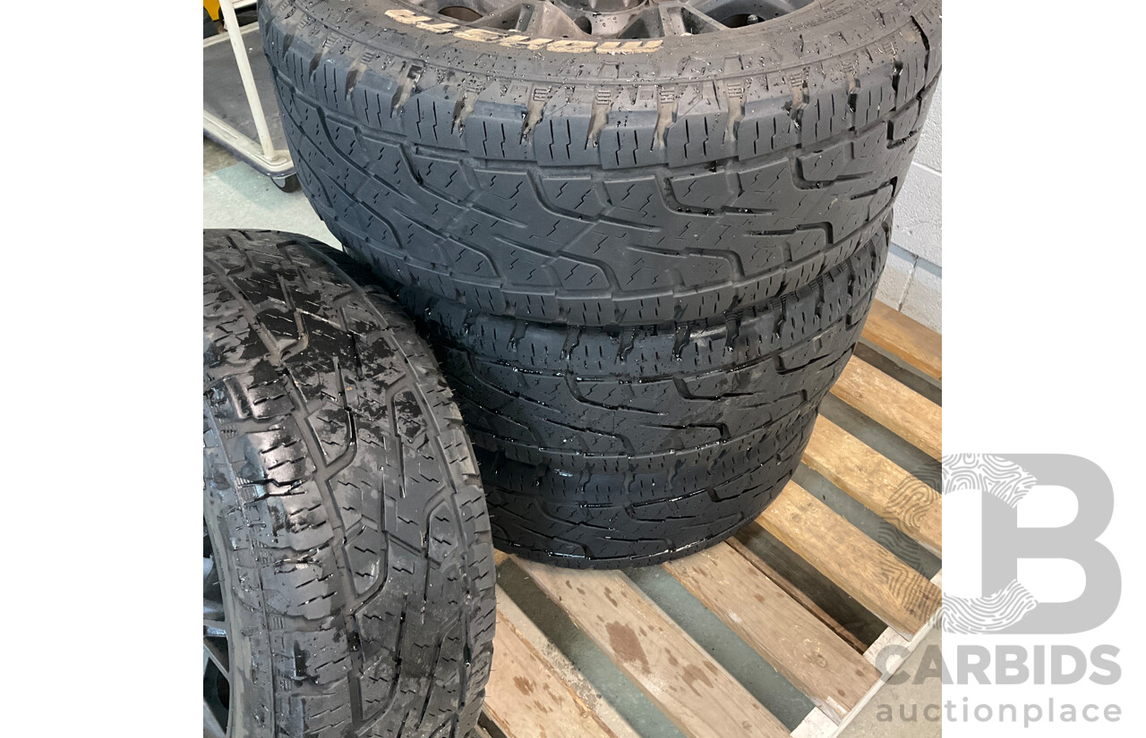 Set of 4 - Lenso Wheels with Monsta Terrain Gripper 265/50R20 Tyres