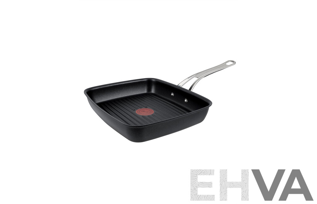 TEFAL Jamie Oliver Cast Aluminium Induction Grill Pan 25x29cm