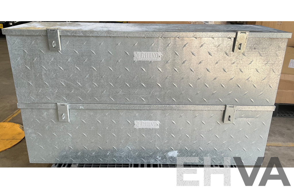 2x Rhino Tool Boxes (1390mm X 350mm X 430mm)