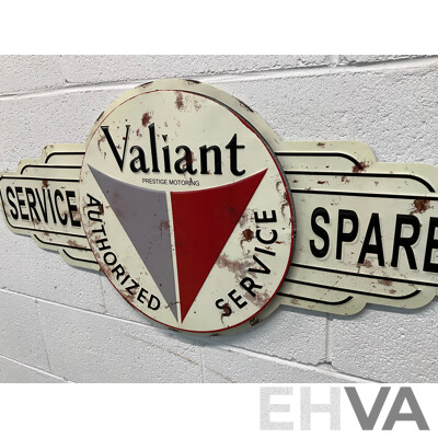 VALIANT Authorized Service Reproduced Metal Sign