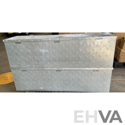 2x Rhino Tool Boxes (1390mm X 350mm X 430mm)
