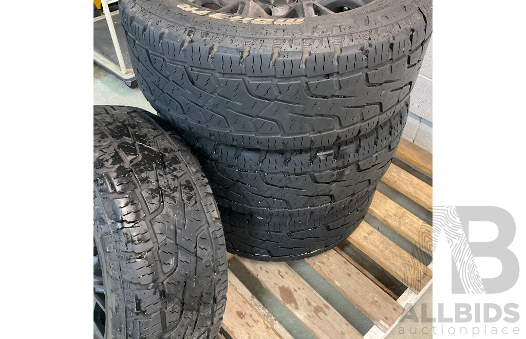 Set of 4 - Lenso Wheels with Monsta Terrain Gripper 265/50R20 Tyres