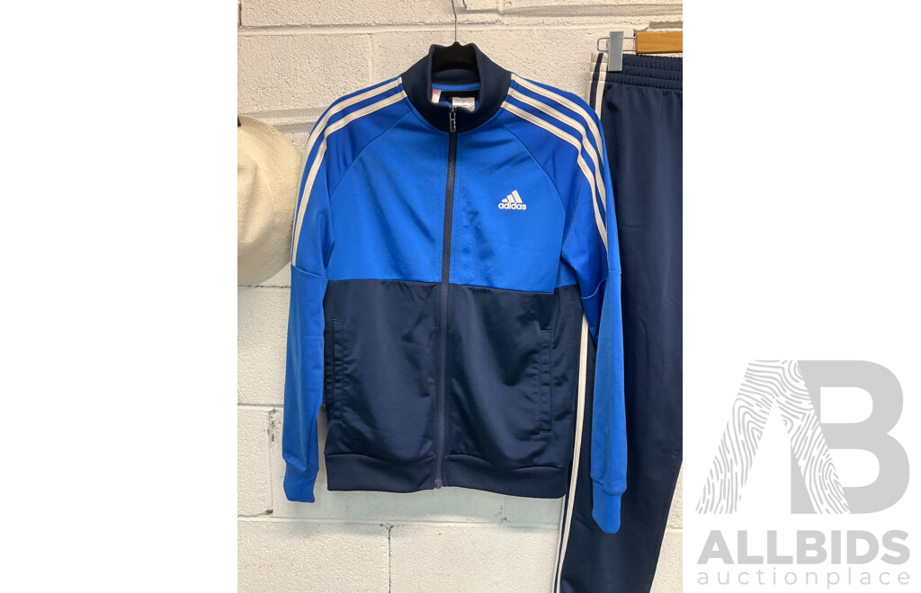 ADIDAS Youth Size 13-14Y Tibero Tracksuit and KANGOL Hat Bermuda Casual Size M - Lot of 3