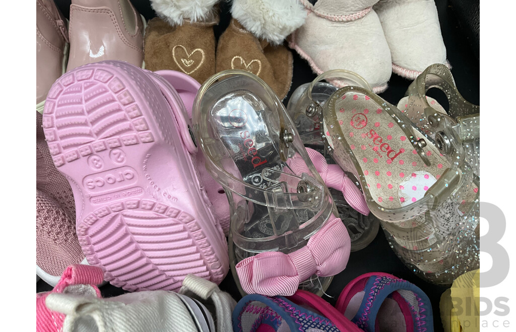 ADIDAS, NIKE, CONVERSE, SEED, UGG, COUNTRY ROAD - Assorted Baby Shoes Size US 1-4 - Lot of 19