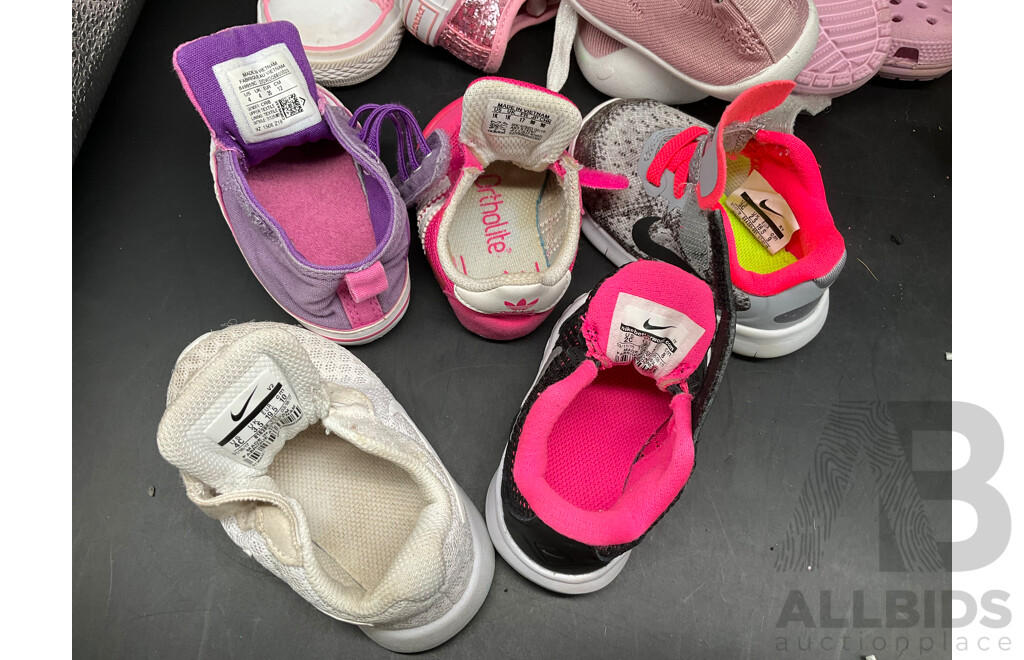 ADIDAS, NIKE, CONVERSE, SEED, UGG, COUNTRY ROAD - Assorted Baby Shoes Size US 1-4 - Lot of 19