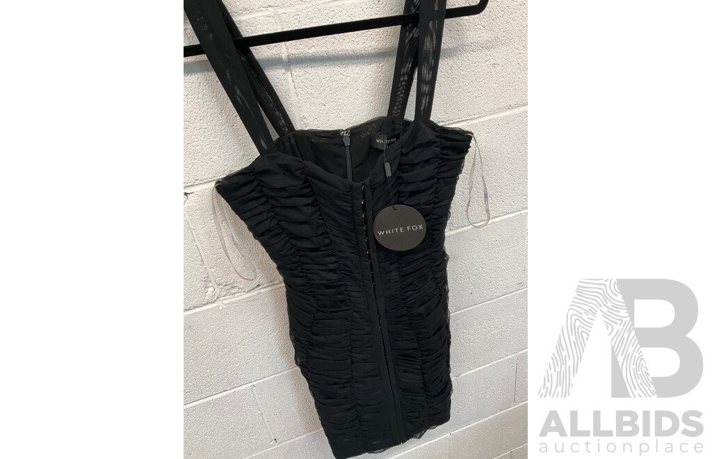 WHITE FOX Black Mini Dress Size L