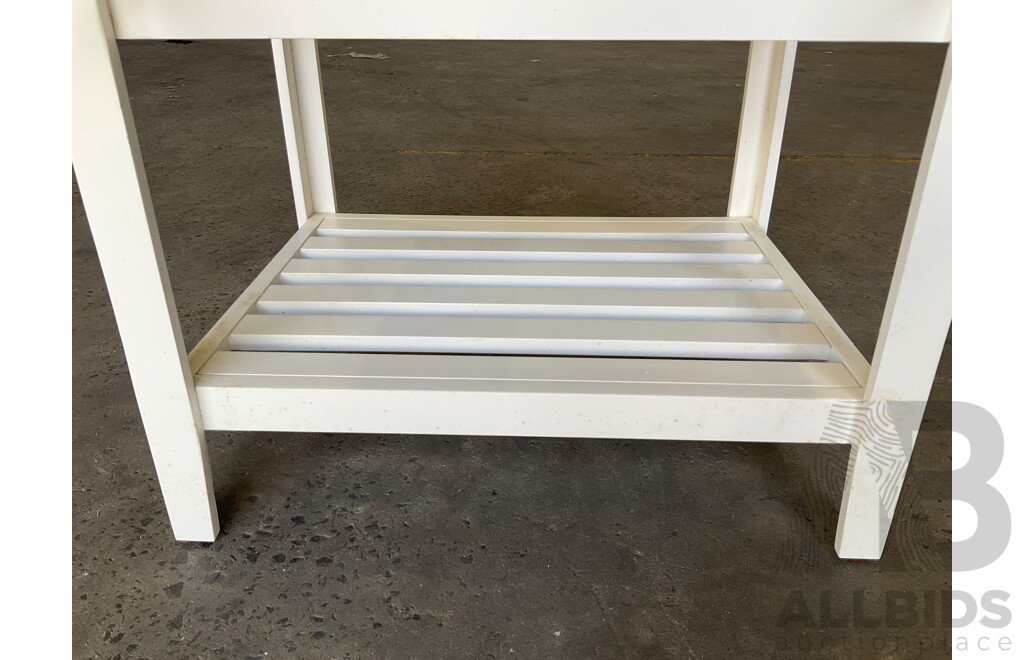 ESR White 2-Door Vanity with Shelf and Basin (600mm X 830mm)