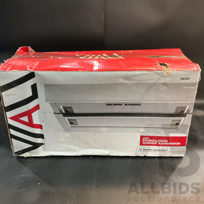 VIALI Recirculating Slideout Rangehood 60cm - VSLRC60 - ORP $200.00