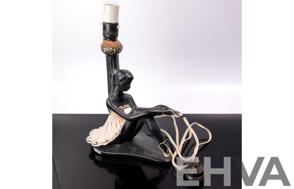 Vintage Australian Barsony Ballerina Table Lamp, FL 36