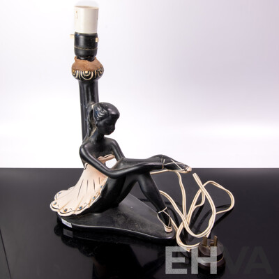 Vintage Australian Barsony Ballerina Table Lamp, FL 36