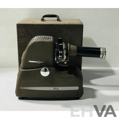 Vintage Aldis Slide Projector in Hard Carry Case