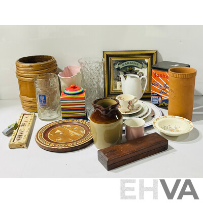 Collection Vintage and Other Items Including Royal Doulton Bunnykins Bow, Crystal, Ceramic and More