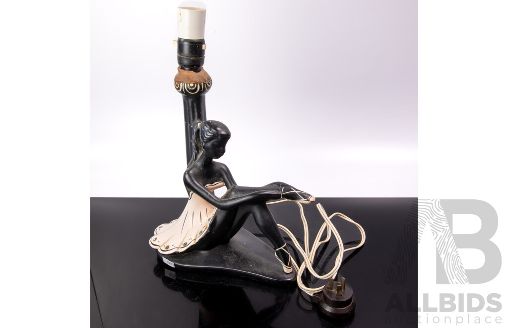 Vintage Australian Barsony Ballerina Table Lamp, FL 36