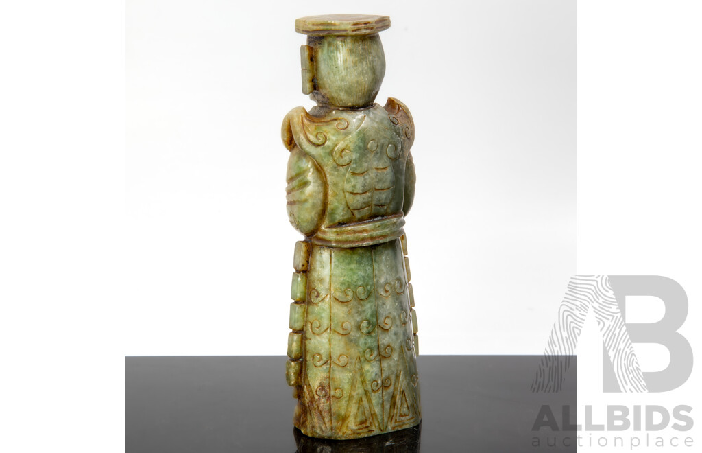 Antique Chinese Hetian Nephrite Jade Figure