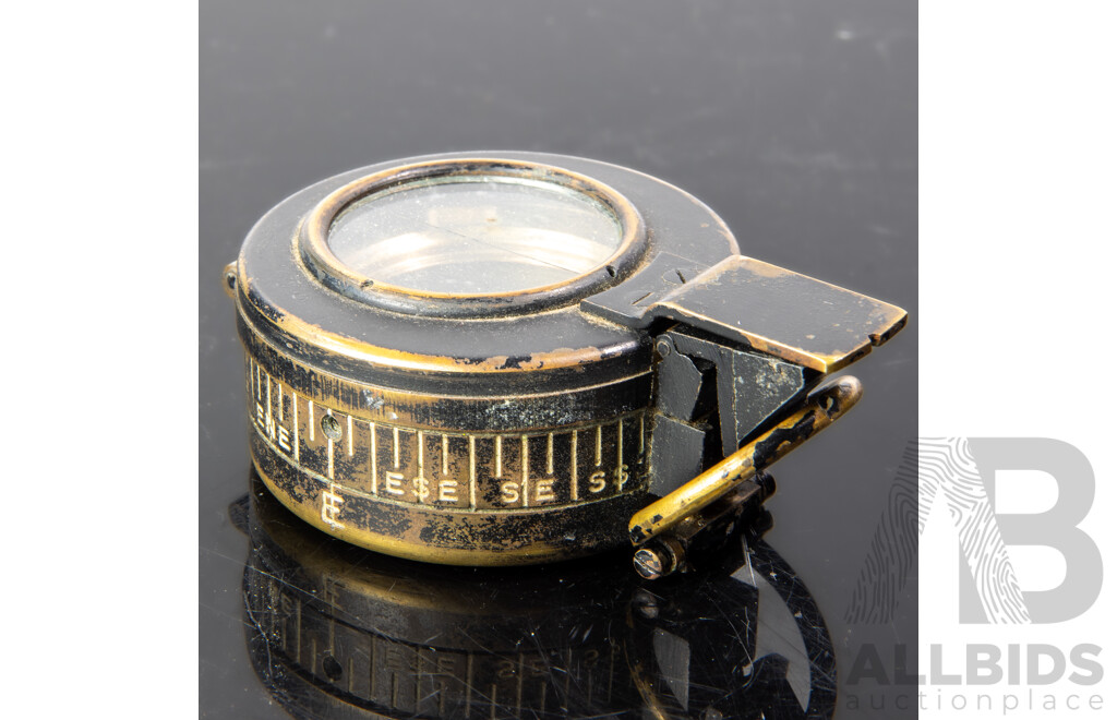 Vintage British WWII Compass by H.B & S Barking, MKIII, 1944