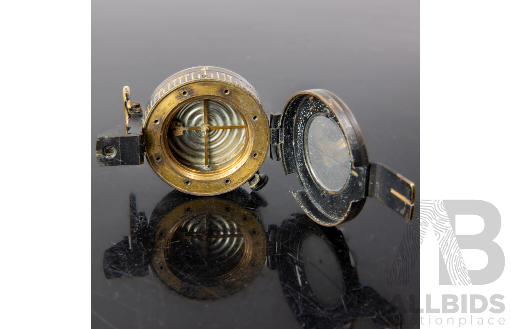 Vintage British WWII Compass by H.B & S Barking, MKIII, 1944
