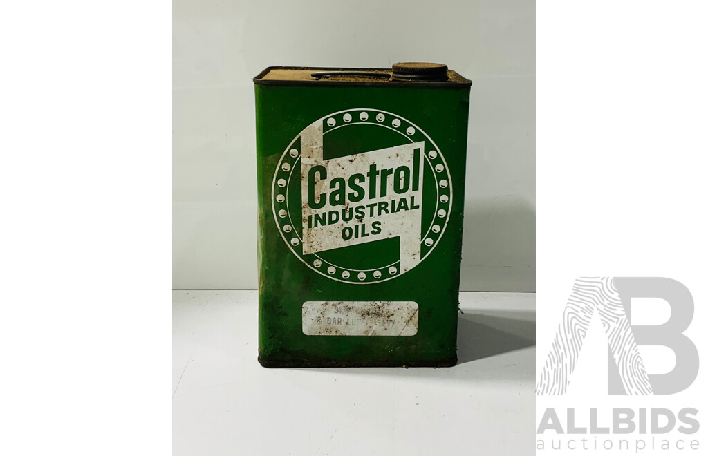 Vintage Tin Castrol Industrial Oils Carton