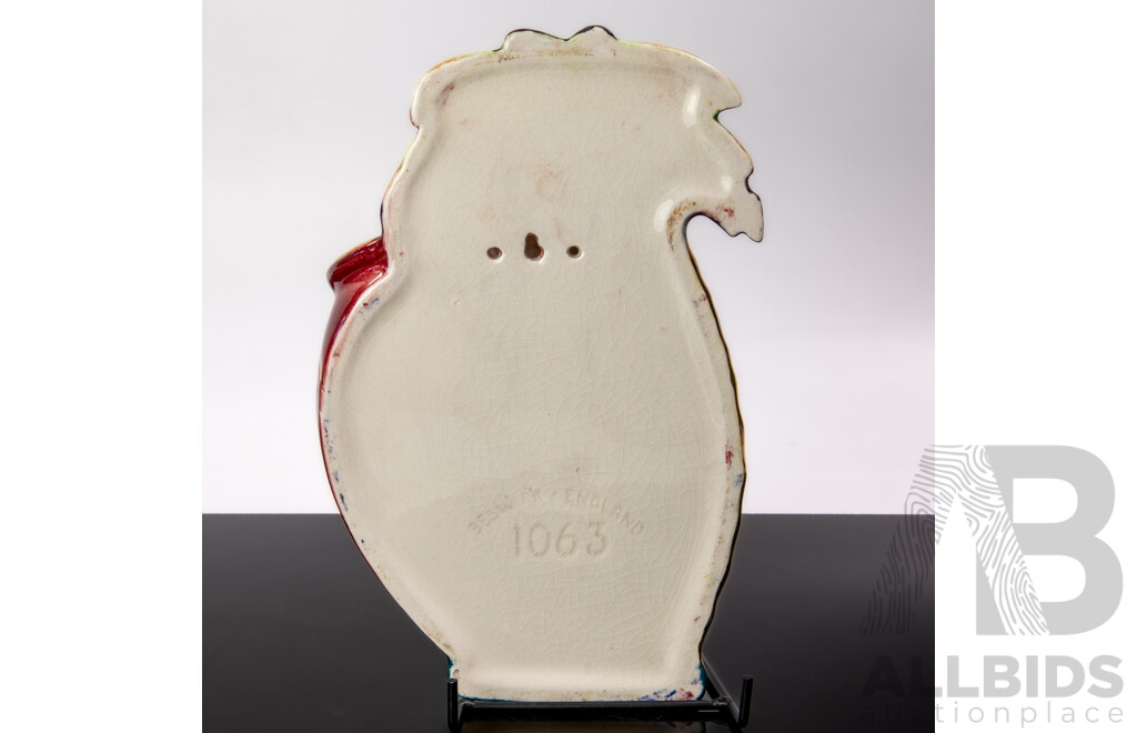 Mid Century English Beswick Ceramic Palm Tree Wall Pocket