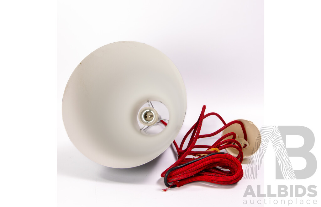 Mid Century Style Fritz Hansen P3 Caravaggio Hanging Light with Gloss Black Finish by Lightyears