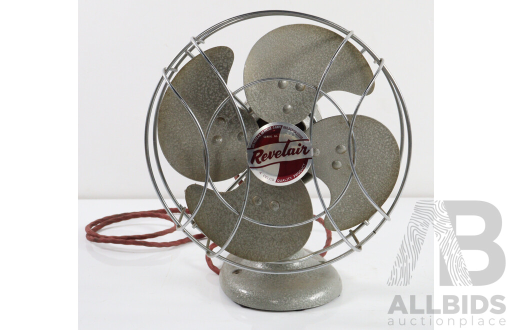 Industrial Revelair Metal Desk Fan