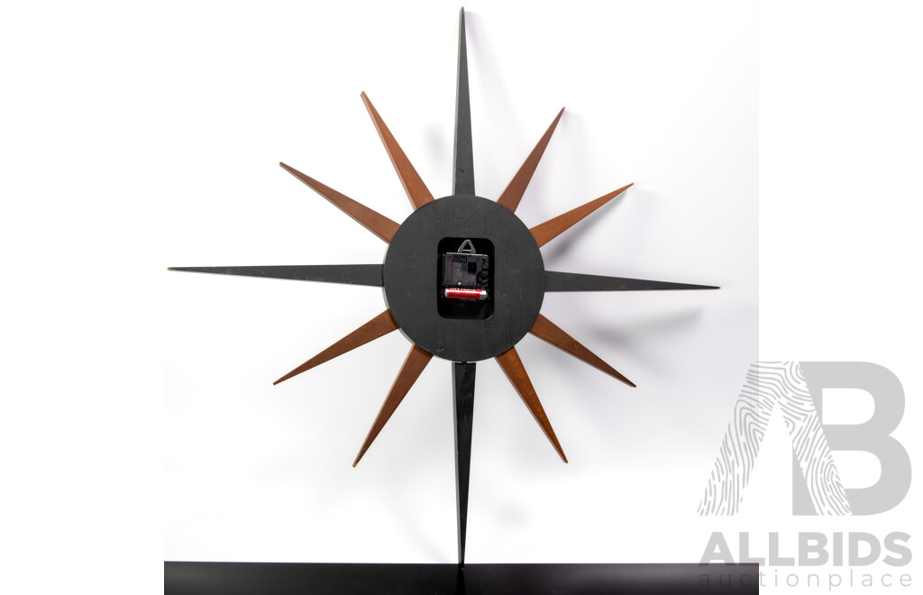 Mid Century Junghans Starburst Wall Clock