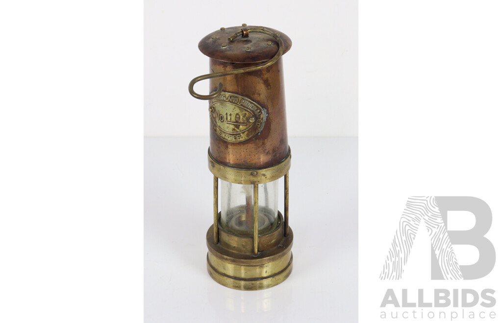 Reproduction Brass Miners Lamp