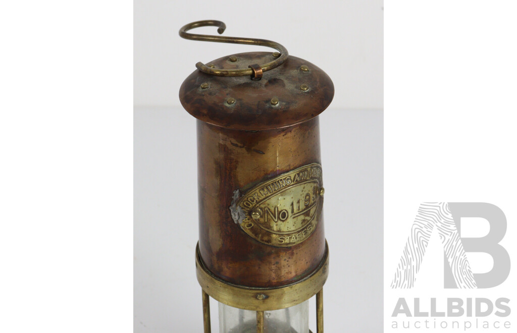 Reproduction Brass Miners Lamp